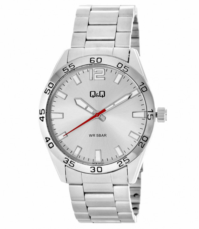 Часы наручные Q&Q Q87B-001P браслет мужской,50м №8454
