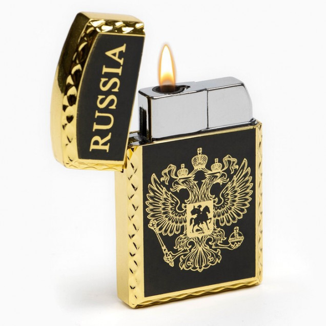 Зажигалка газовая RUSSIA, 1×3.5×6 см