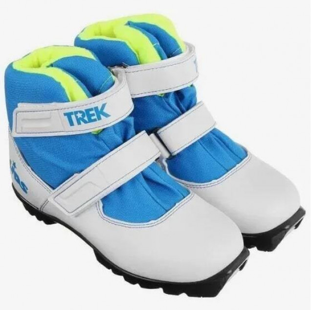 Ботинки лыжные NNN 36р детские TREK Kids4 металлик (лого серебро) CM23