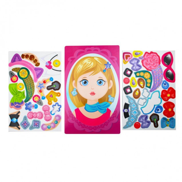 Игра магнитная "Модная девчонка". Серия Магнитные истории (европодвес)
