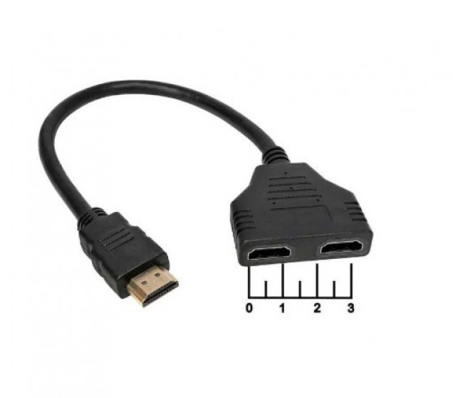 Переходник H02 (HDMI Splittle 1F/2M 30 см)