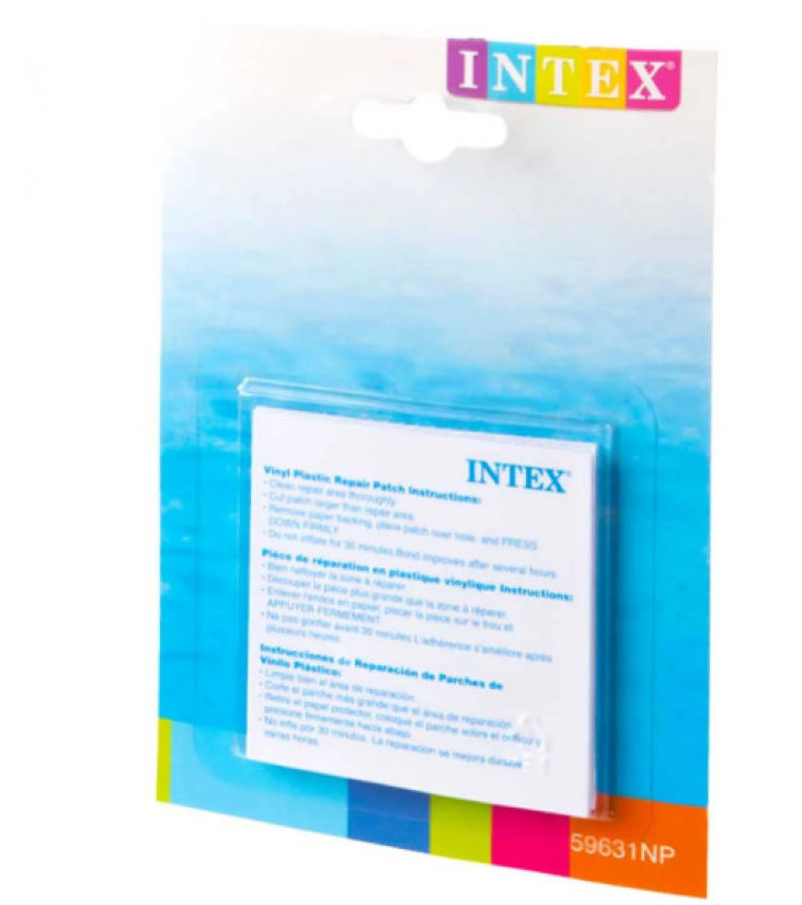 Ремонтный комплект в INTEX для бассейно и надувных изделий самоклеющийся