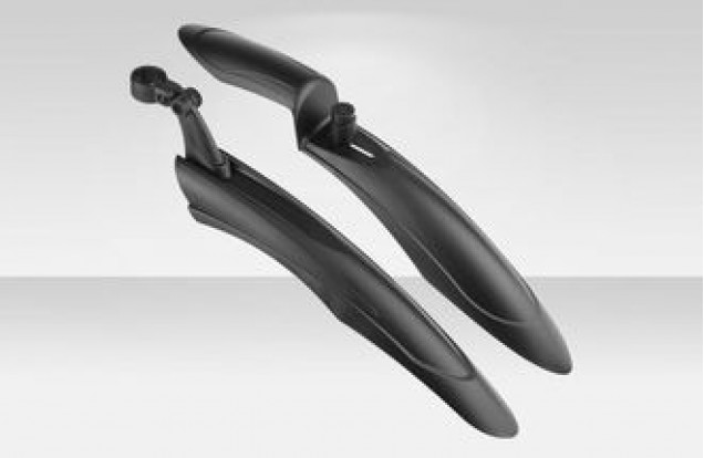 Крылья Пластиковые Цвет чёрный.  Для колёс::26"/27" GT-700C удлинённые
