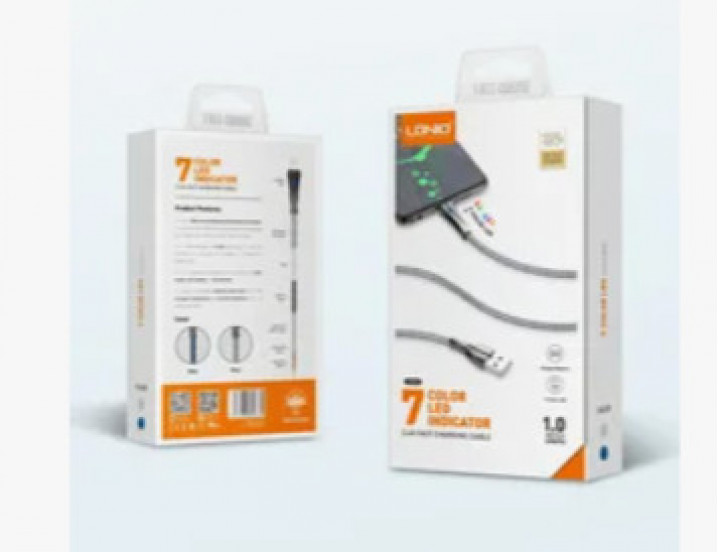 LS461LDNIO MICRO USB Кабель 2.4A 7 Color LED Индикатор