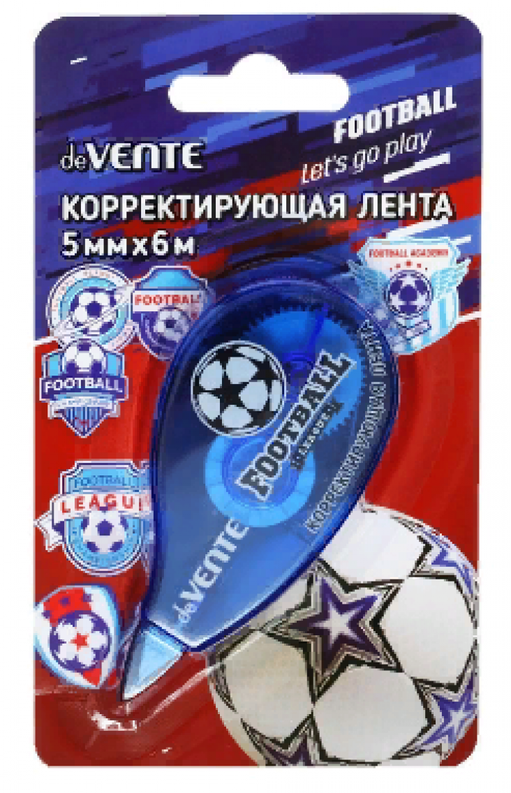 Корректирующая лента 5мм*06м deVENTE в картонном блистере 4062311