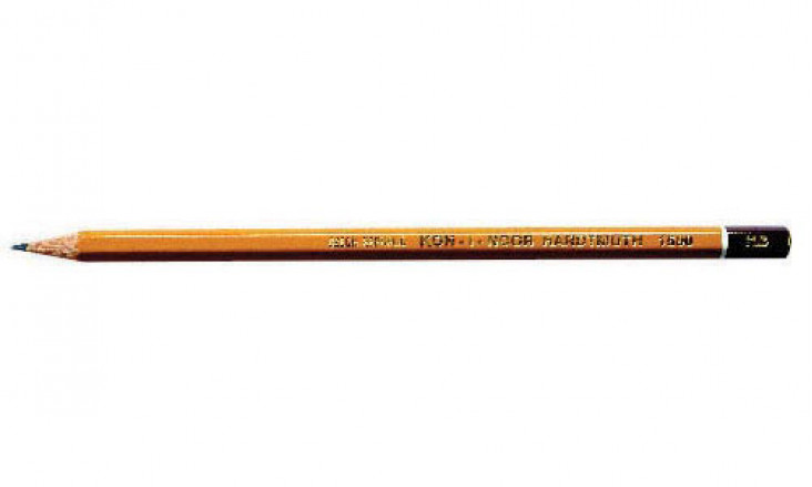 Карандаш чернографитный KOH-I-NOOR 1500 3В без ластика, заточенный
