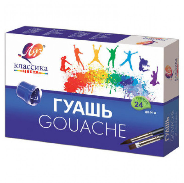Гуашь ЛУЧ "Классика" 24 цв.