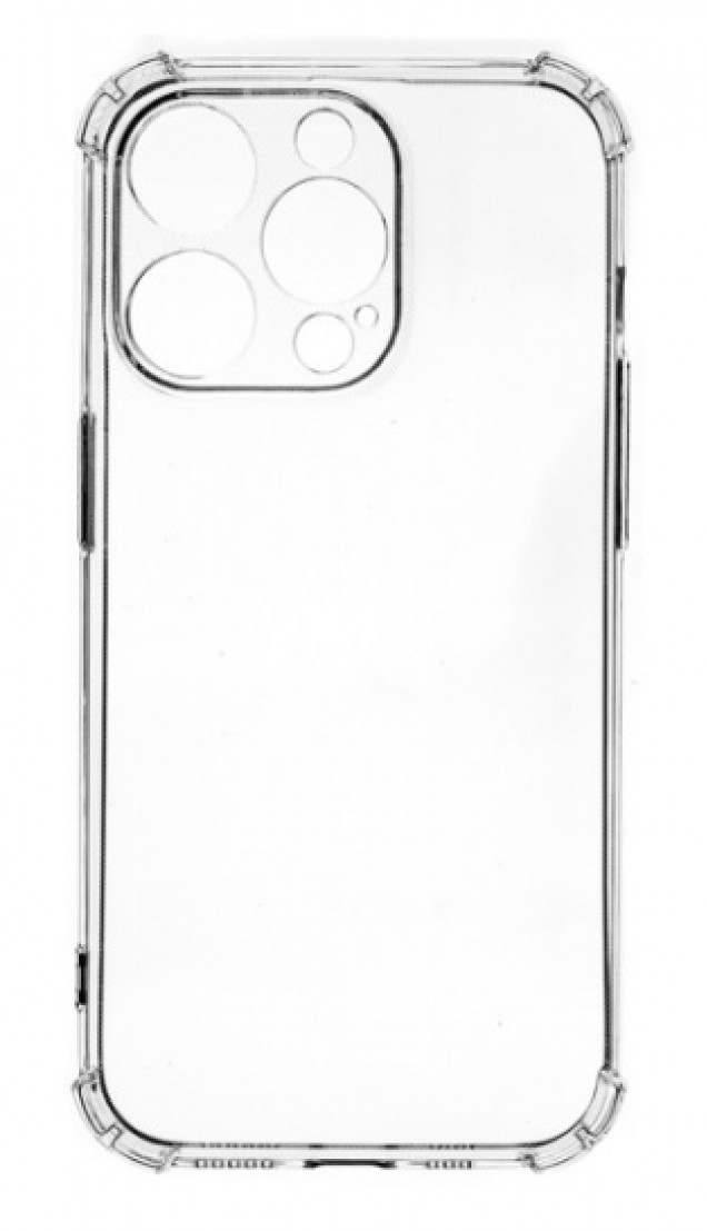 Силиконовый чехол PERO для Apple iPhone 14 Pro, прозрачный