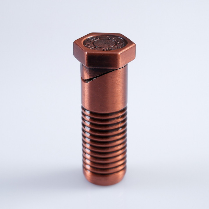 Зажигалка газовая "Болт", пьезо, 2 х 6 см, микс  131066