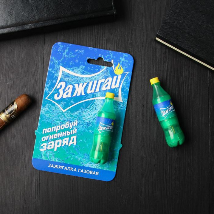 Зажигалка газовая "Зажигай", 8 х 2 см 5232228