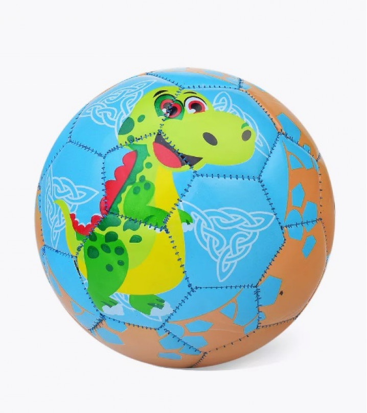 Мяч футбольный "Динозаврики" PU, размер 2, 100 г (10702070/251223/3520541, Китай )