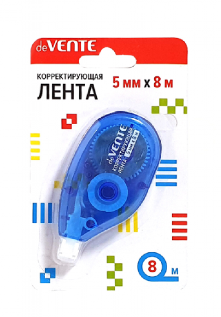 Корректирующая лента 5мм*8м боковой аппликатор блистер е/п
DEVENTE 4062105