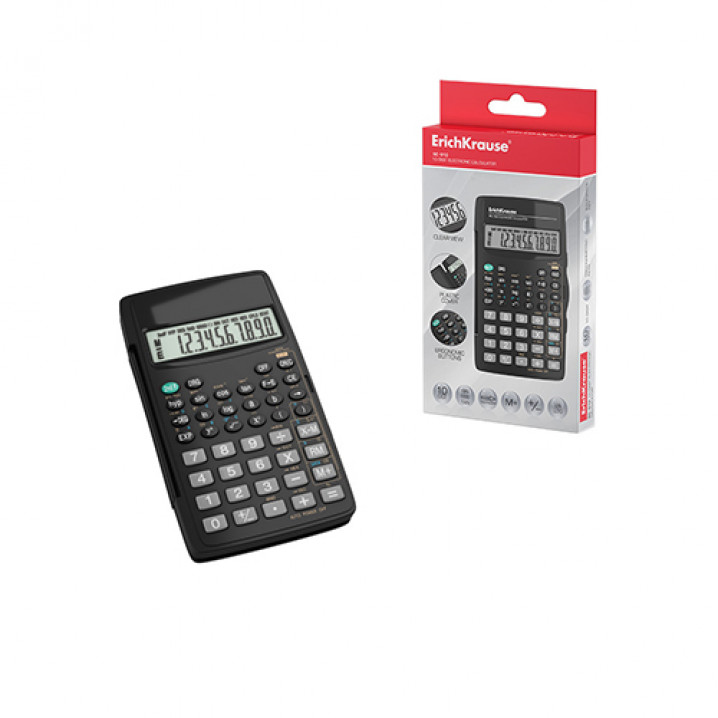 Калькулятор научный 10-разрядов ErichKrause® SC-910 (в коробке по 1 шт.) 57521