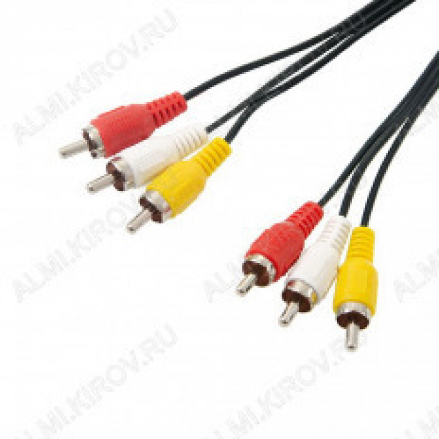 Шнур 3RCA/JRСА 5.0м (61-003) ALENCOM
