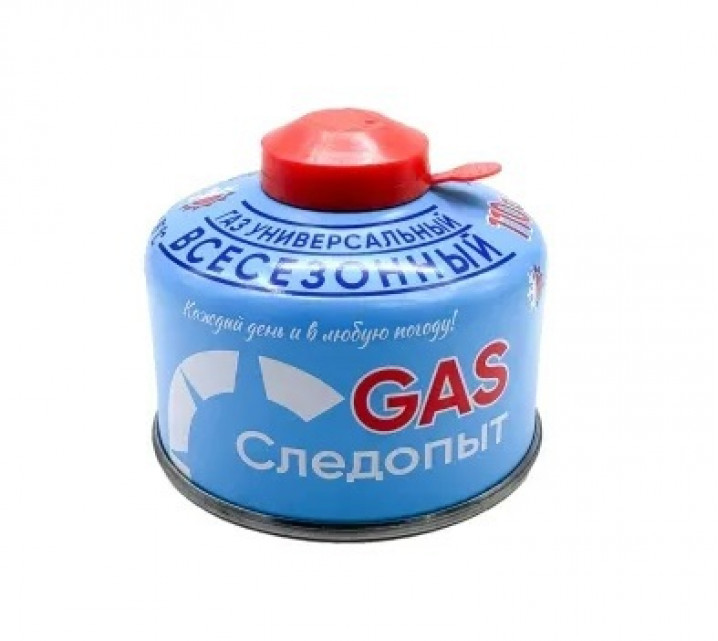 Газ для порт. плит "СЛЕДОПЫТ", метал. баллон, 110гр. резьб., (всесезонный) РОССИЯ/24/