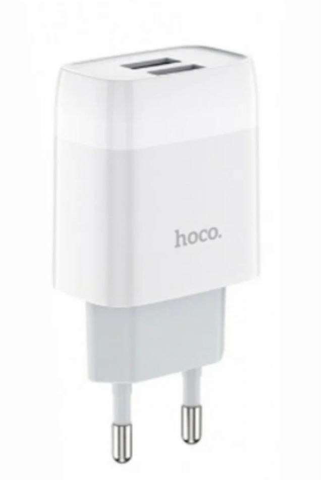 Сетевое з/у HOCO C73A 2400mA,2USB, белый