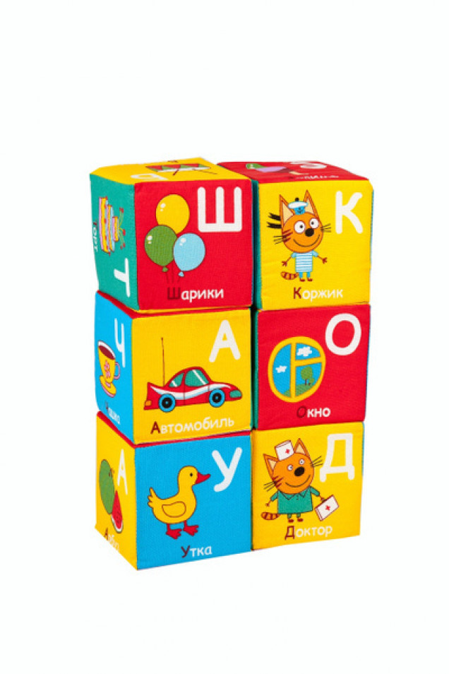 Игрушка кубики "Три Кота" (Алфавит)