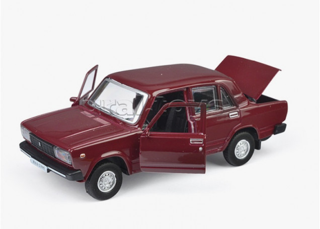Машина металл LADA "Ваз-2105" 1997 12см, (двери, багаж, )инерц., в коробке