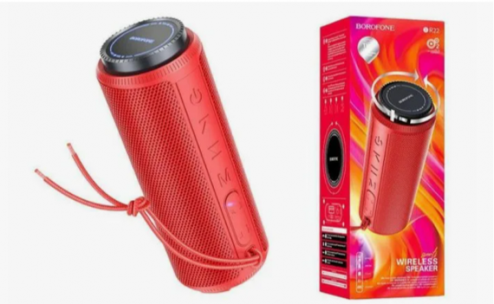 Портативная колонка BOROFONE BR22 2x5W/1200mAh/180х68х68 мм/Красный/(40)