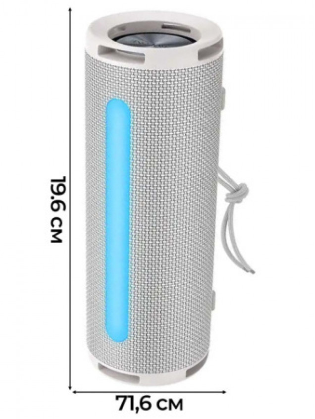Колонка 5W  Borofone BR31 портативная (USB/microUSB/AUX/Bluetooth) gray