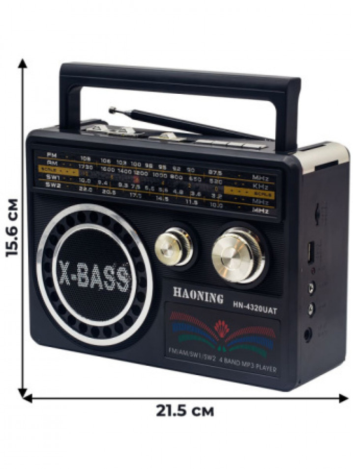 Радиоприемник Haoning HN-4320UAT black
