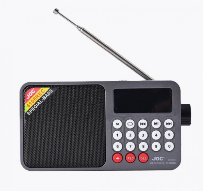 Радиоприемник JOC H6108REC серый