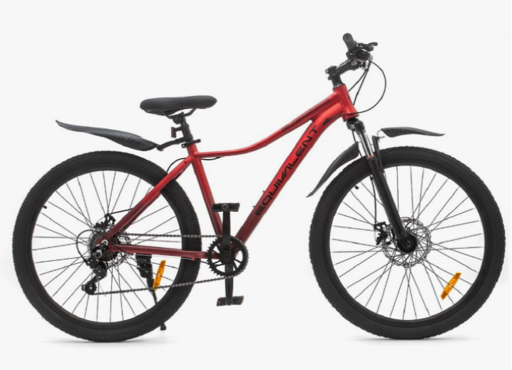 Велос 27.5" EQUIVALENT BASKA MD (21-ск.) (рама 17) Красный матовый (МЯГКАЯ УПАКОВКА)