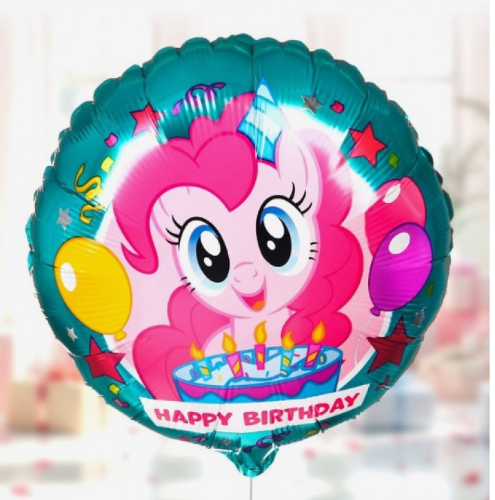 Шар воздушный «С Днем рождения!», 18 дюйм, фольгированный, My Little Pony