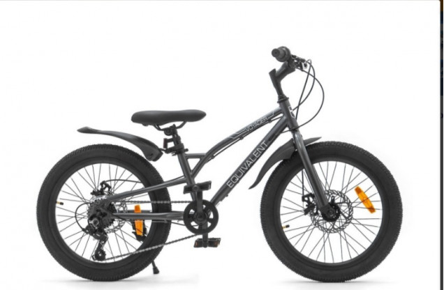 Велосипед 20" EQUIVALENT VOYAGER MD (7-ск.) (рама 10) Темно серый матовый (МЯГКАЯ УПАКОВКА)
